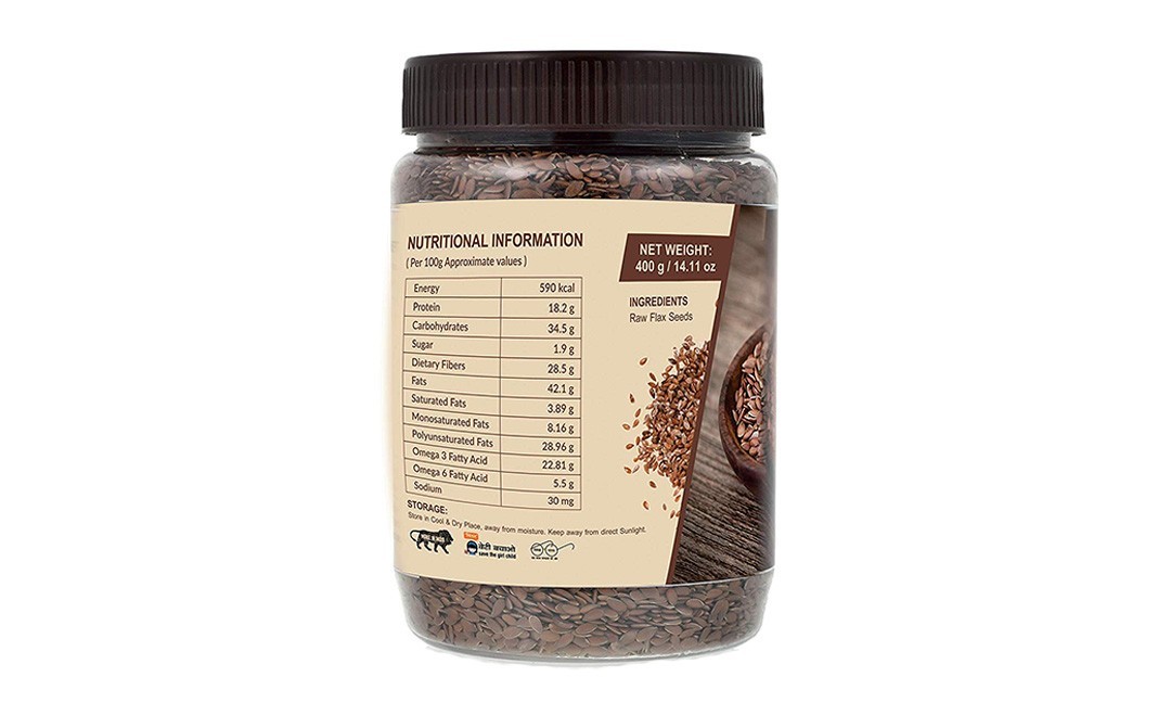 Palfrey Flax Seeds    Plastic Jar  400 grams